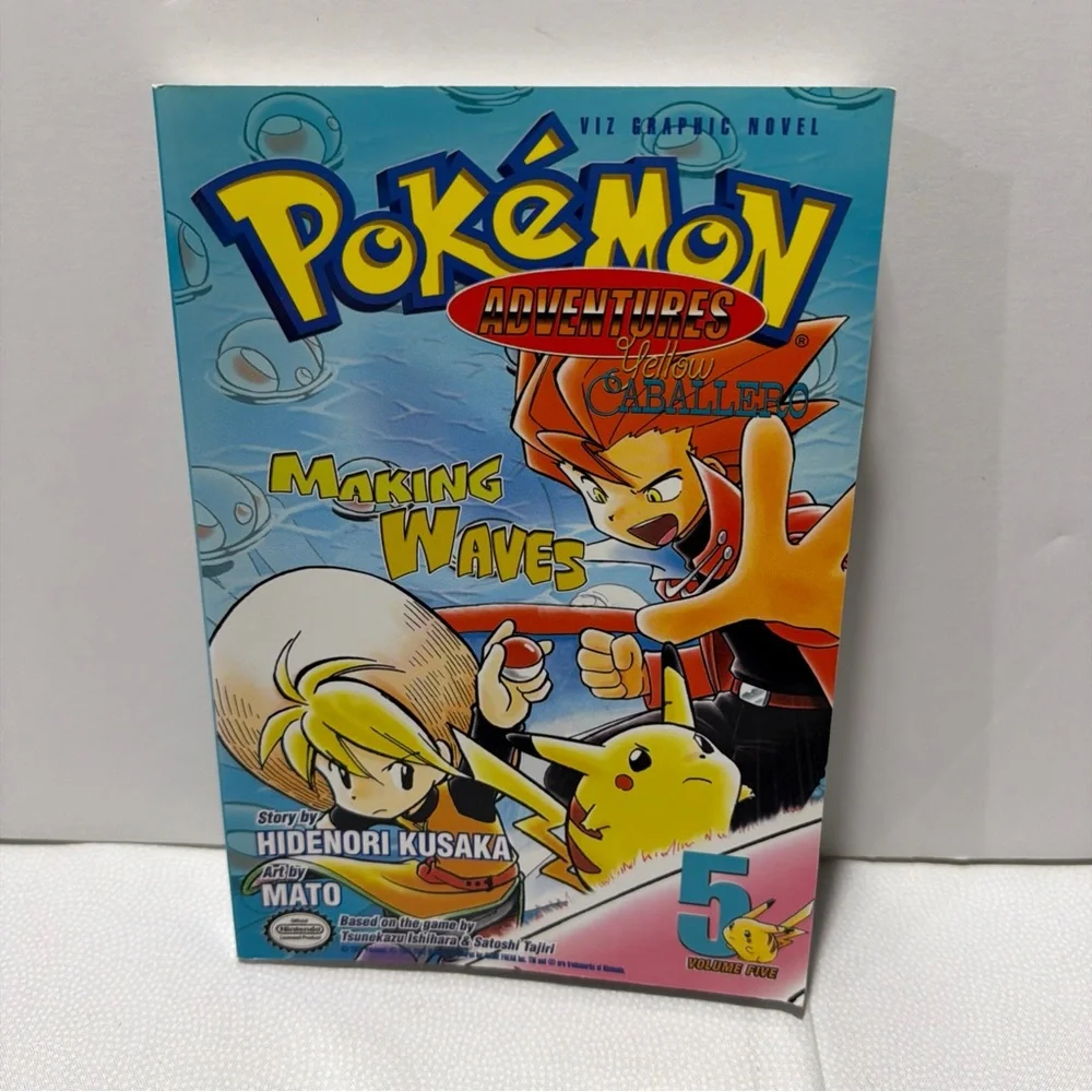 Pokemon Adventures Yellow Caballero Vol 5 Manga 🪄 Making Waves English 2002